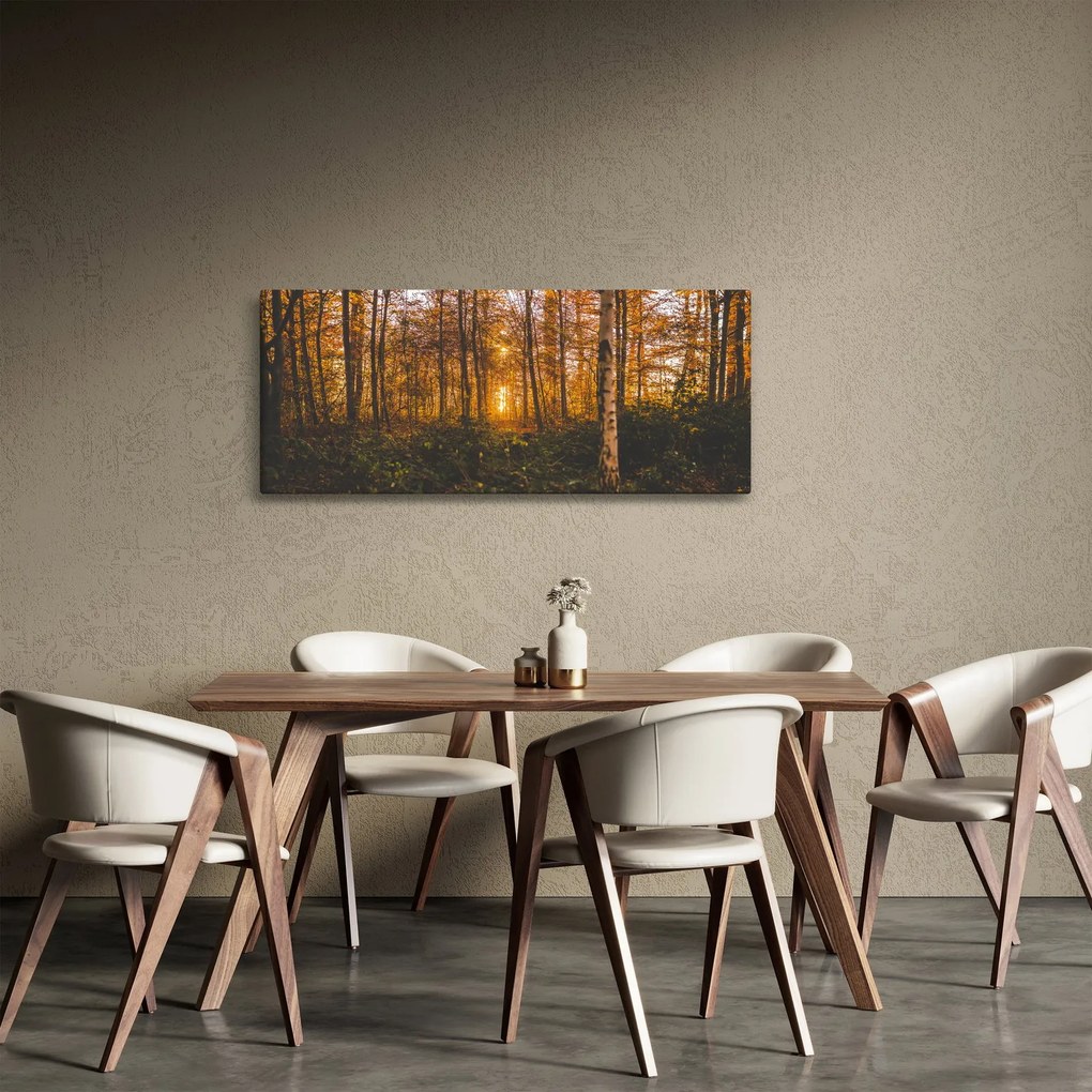 Tablou - Pădurea toamna (120x50 cm)
