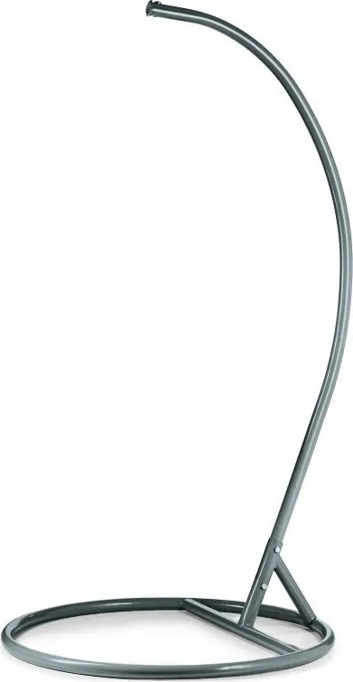 Fotoliu suspendant gri KOLUMBIA cu suport