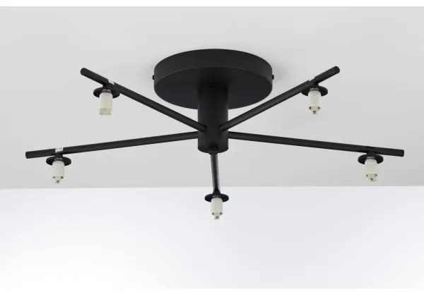 Jupiter 2049 - Lustră aplicată PRATO 5xG9/14W/230V negru/alb