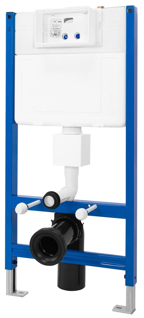 Cadru WC încastrat Rea cu buton H Auriu