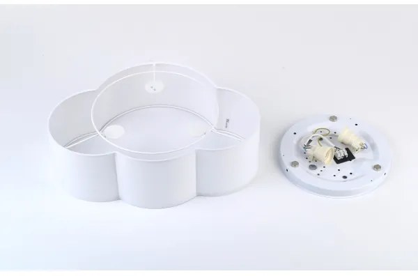 Brilagi - Plafonieră pentru copii NIMBUS MINI 2xE27/15W/230V 31x43 cm albă