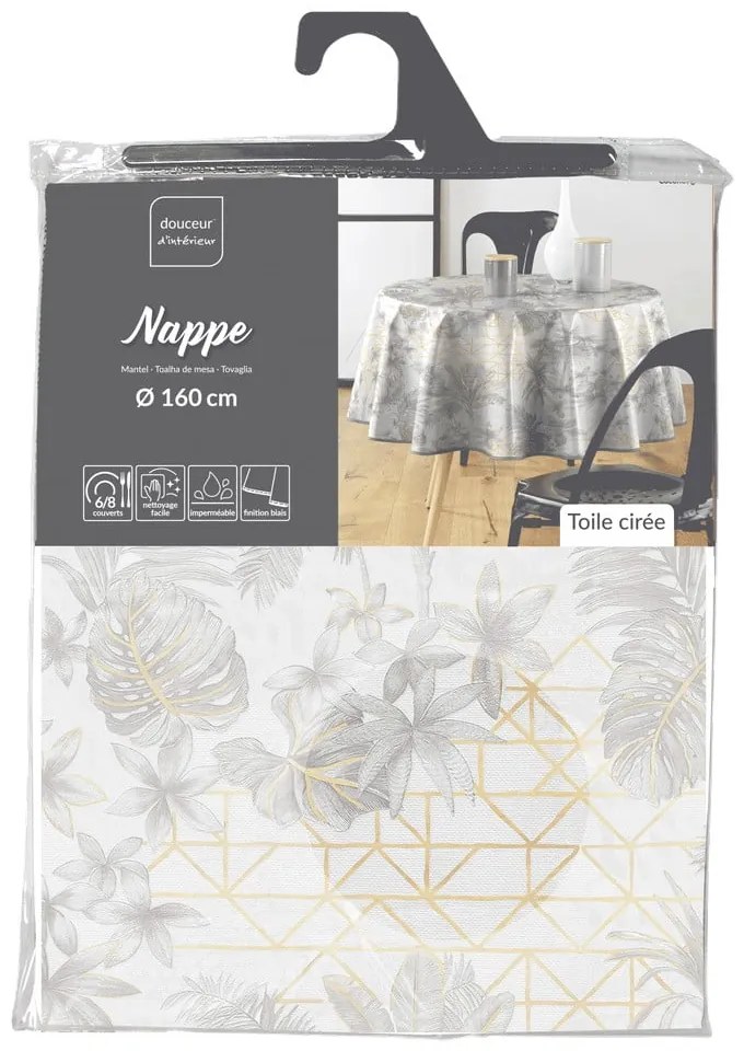 Față de masă lavabilă ø 160 cm Coconut – douceur d'intérieur