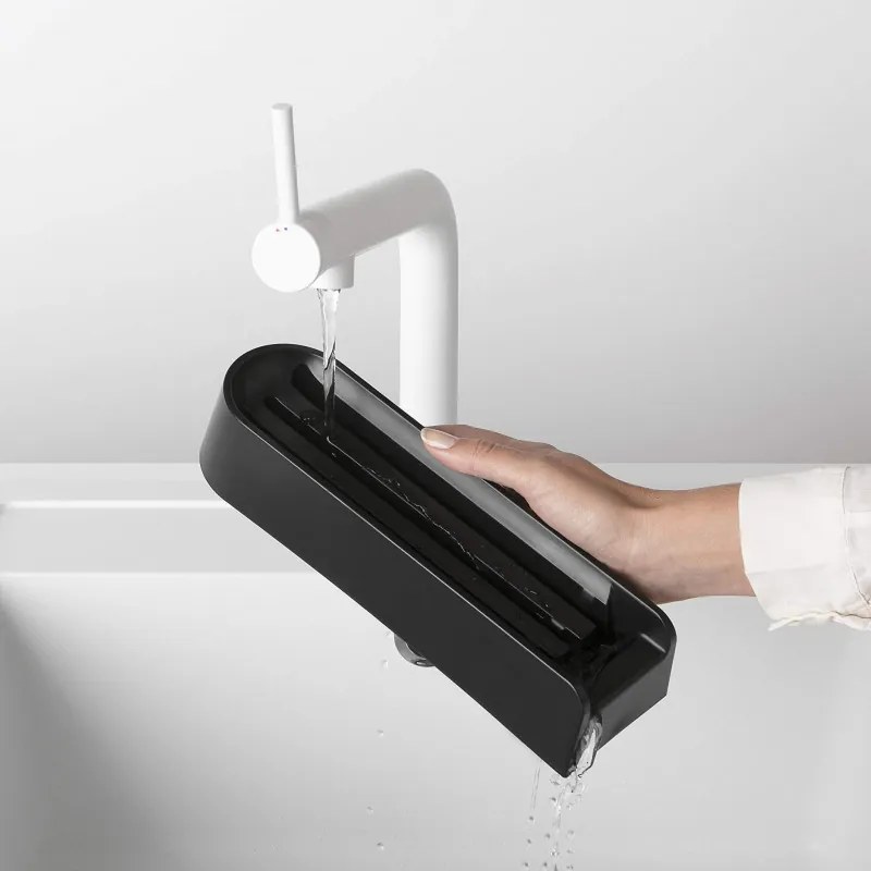 Set de 3 cutite Brabantia Tasty+ 1001176, Otel calit, Rezistent la zgarieturi si coroziune, Gri inchis