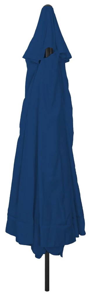vidaXL Parasol de Grădină Albastru și Negru 395 x 395 x 245 cm
