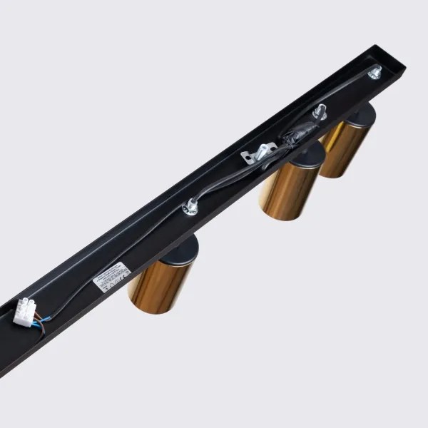 Spot Sollux SL.1388 WINX 6xGU10/10W/230V negru/auriu