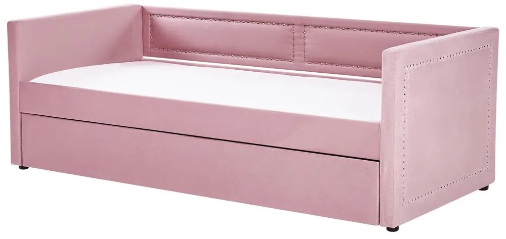 Pat extensibil 90x200 cm Mai (roz). 1035499
