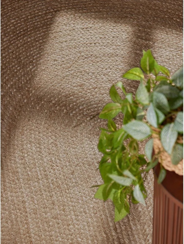 Covor în culoare naturală închisă reversibil/țesut manual din iută 160x230 cm Braided – Hanse Home
