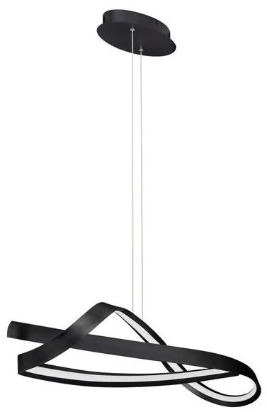 Lustra suspendata LED CCT OLIA aluminiu negru