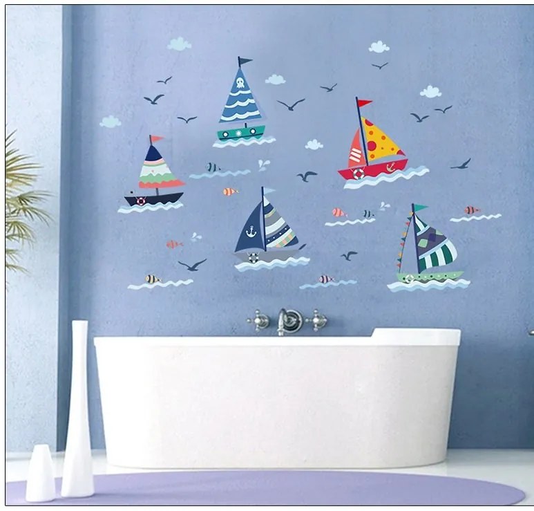 Sticker perete Sailing Race
