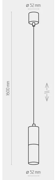 Lustră pe cablu ELIT 1xGU10/10W/230V neagră