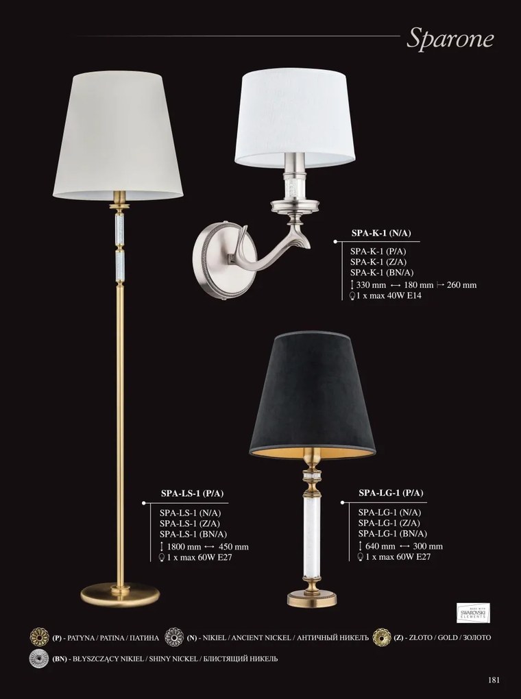 Candelabru 6 brate elegant realizat manual Sparone
