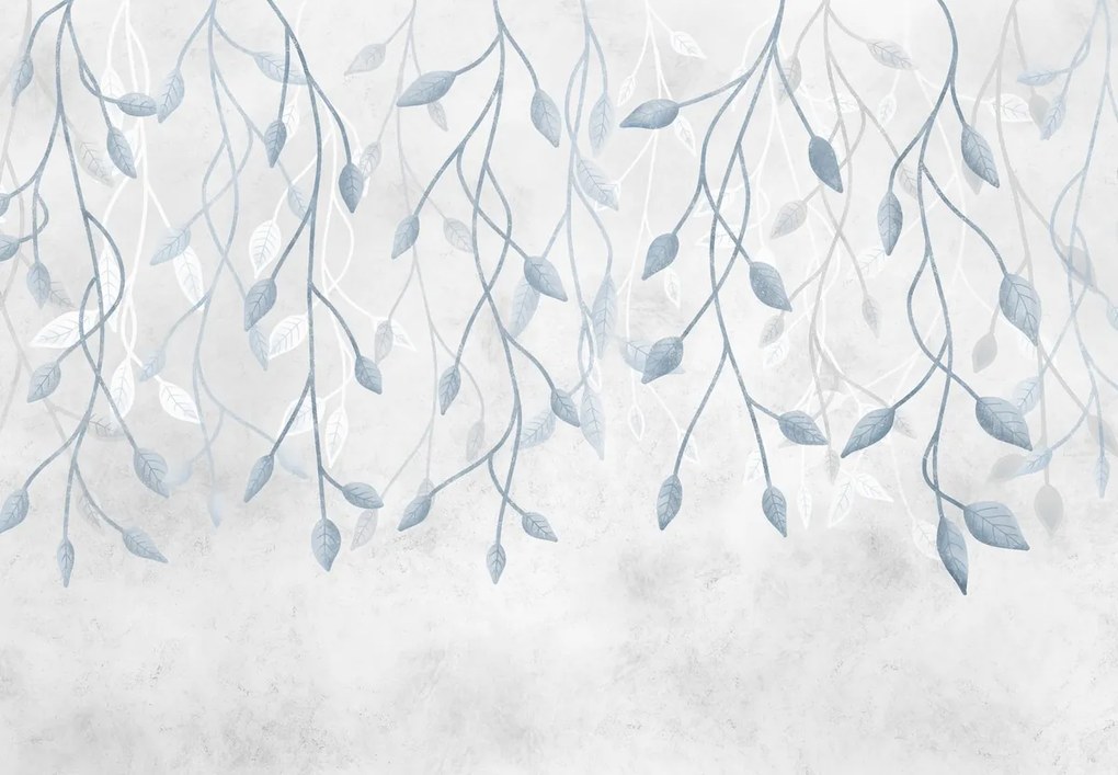 Fototapet - Frunze albastre (147x102 cm)