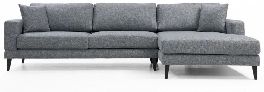 Coltar Extensibil Nordic Corner Right (L3+Chl), Gri Inchis