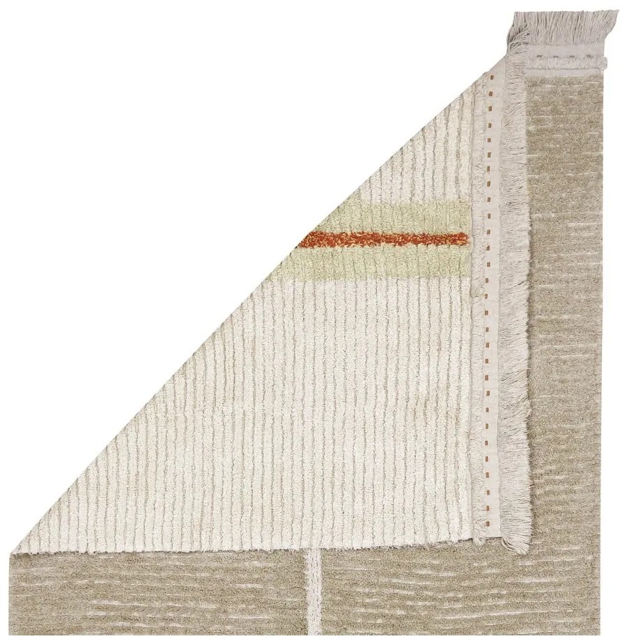 Covor bej din bumbac 140x200 cm Duetto Sage – Lorena Canals