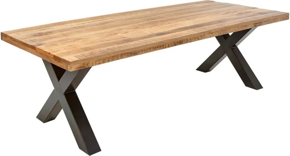 Masa design industrial Iron Craft X II 240cm Mango A-6540057 VC