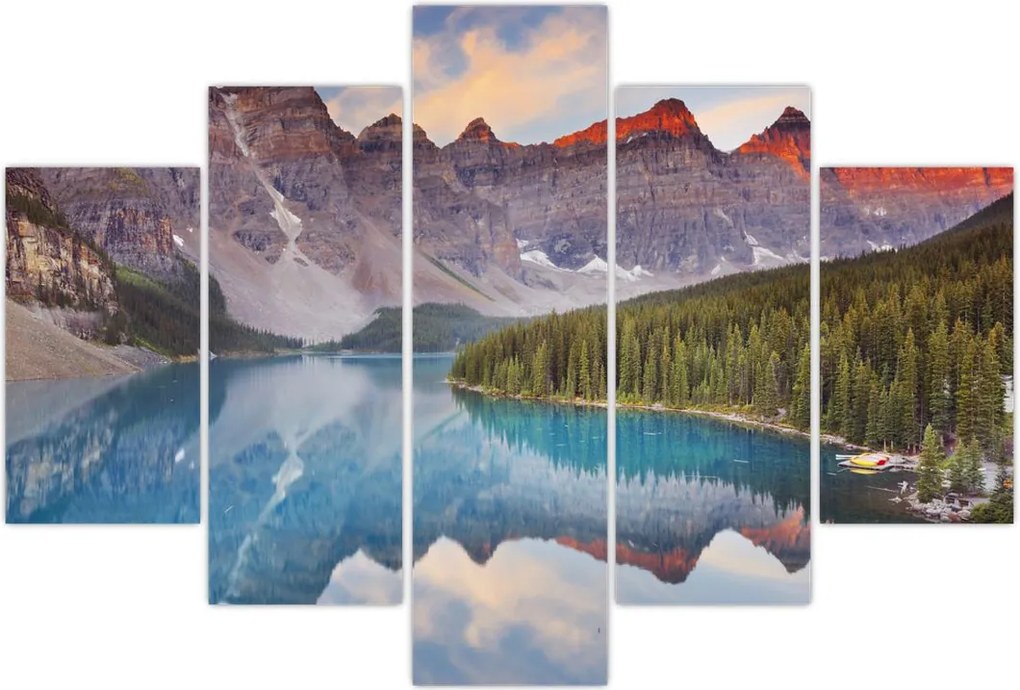 Tablou - Peisaj montan din Canada (150x105 cm)