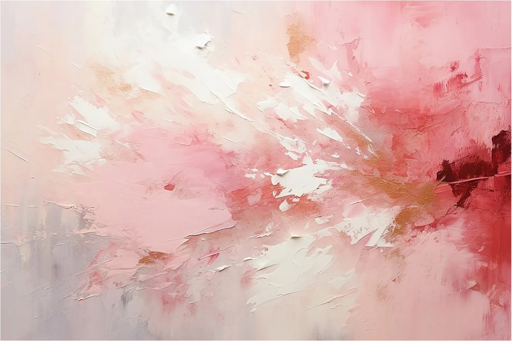 Tablou - Abstract roz (90x60 cm)