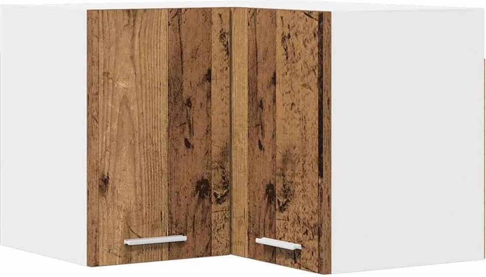 vidaXL Dulap suspendat Lemn vechi și Alb 57 x 57 x 40 cm Lemn compozit