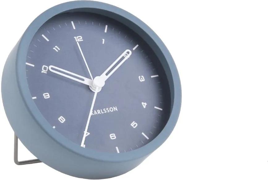 Ceas cu alarmă Karlsson Tinge, ø 9 cm, albastru