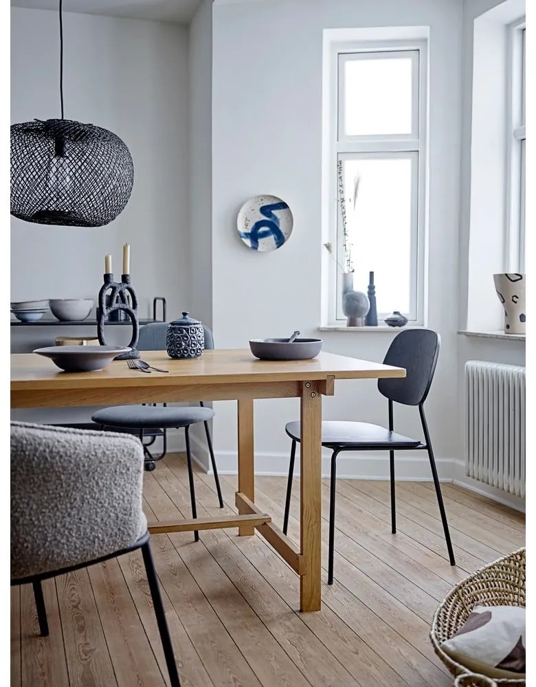 Scaun de dining negru Monza - Bloomingville