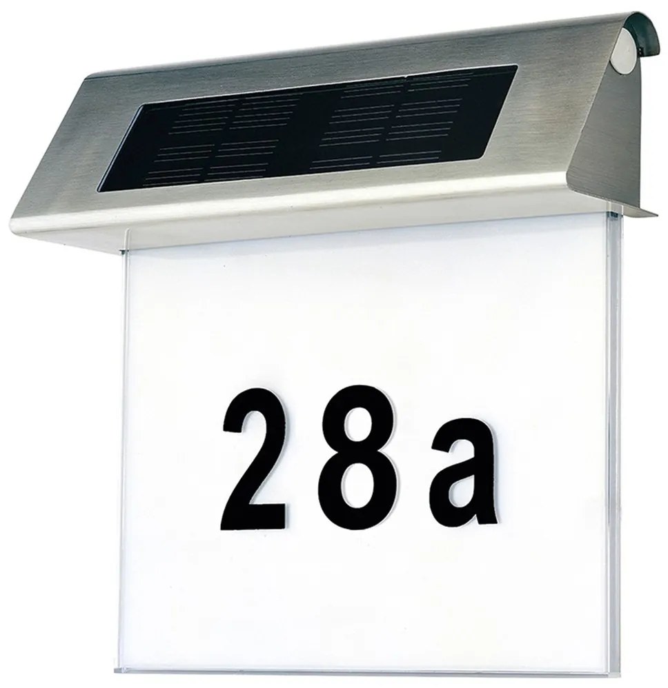 Spot-Light 6710102 - Număr casă solar LED/2x0,07W/2,4V IP44