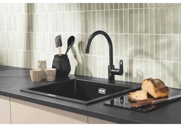 GROHE 40786K00 - Tocător din sticlă 450 × 240 × 19 mm negru