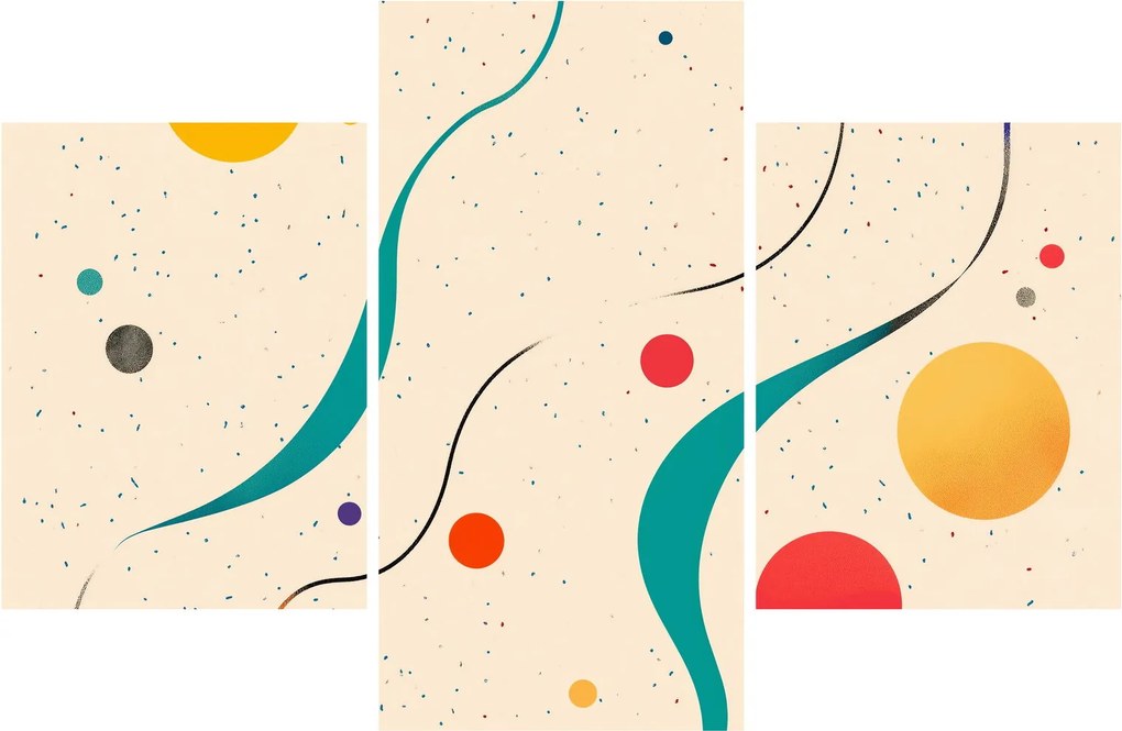 Tablou - Ilustrație colorată minimalistă (90x60 cm)