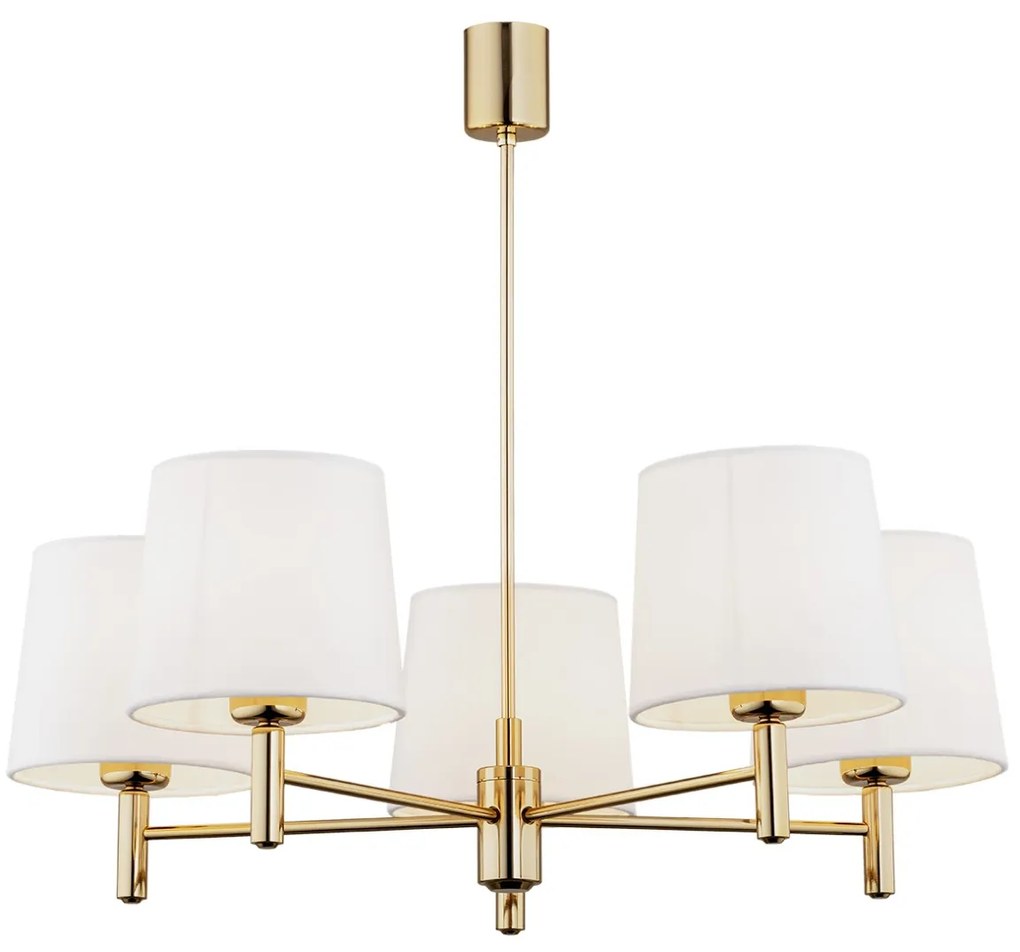 Candelabru modern design elegant PONTE 5L crem