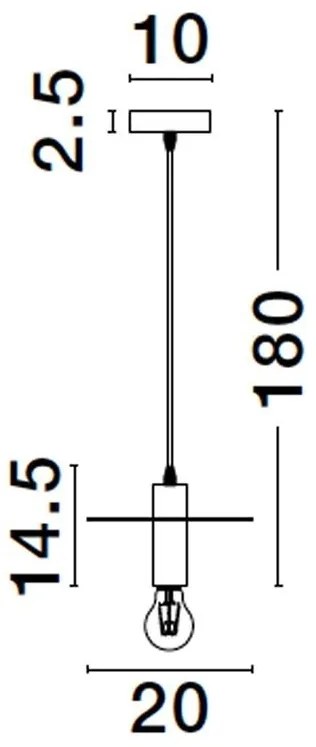 Lustra/Pendul design modern ROYAL negru