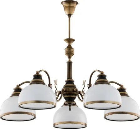 Brilagi - Lustră pe tijă TAURUS 5xE27/15W/230V diam. 70 cm bronz