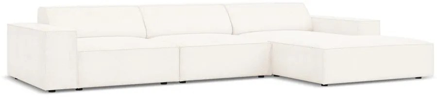 Colțar bej cu tapițerie bouclé (pe partea dreaptă) Jodie – Micadoni Home