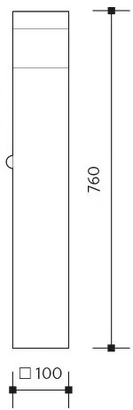 Corp de iluminat exterior GARD 1xE14/60W/230V IP44