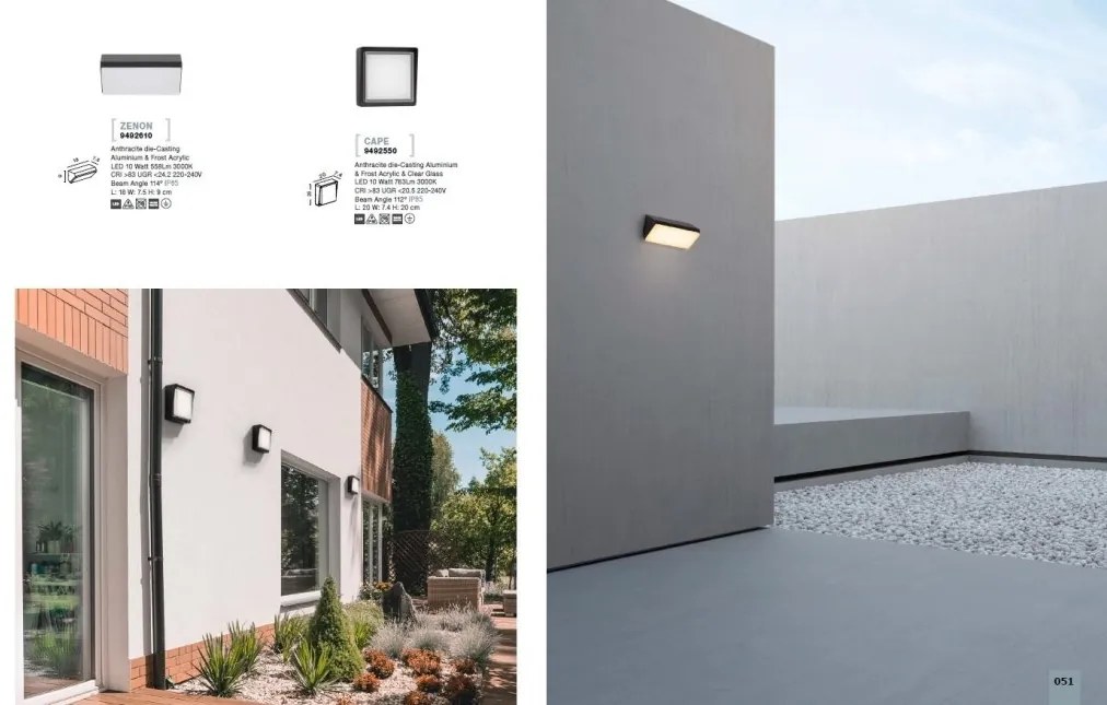 Aplica pentru iluminat exterior IP65 CAPE