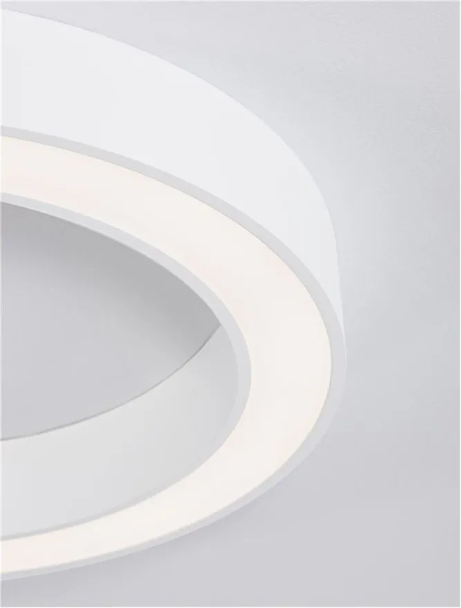 Lustra LED aplicata design modern OPAL 50W alba