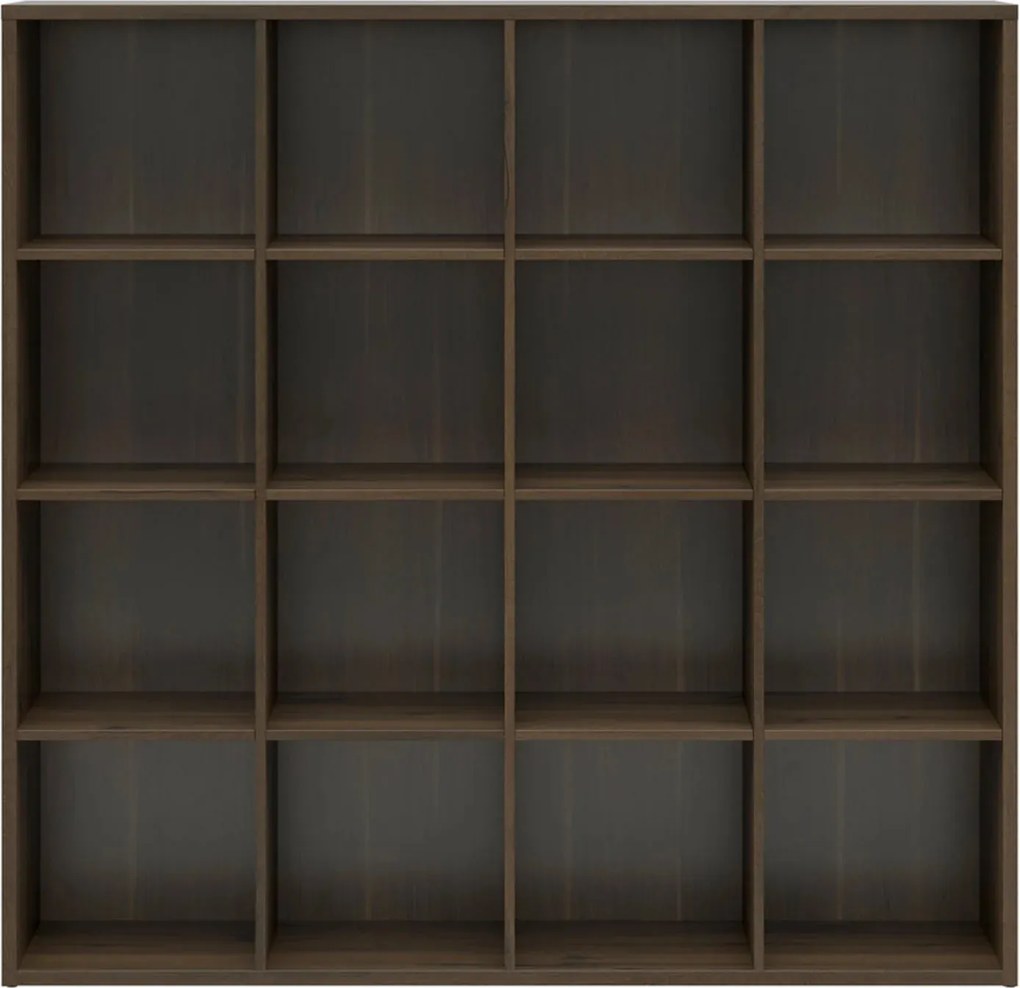 Biblioteca NEPO PLUS, stejar nobil, PAL laminat, 151x39x147 cm