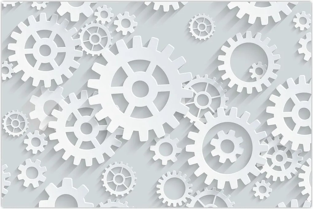 Tablou - Roți dințate (90x60 cm)