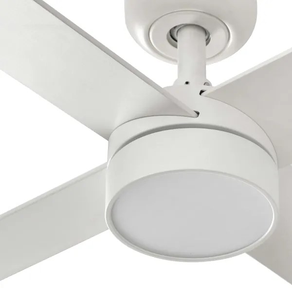 Ventilator LED dimabil FARO 34355WT-1TW RUDDER L 18W/230V alb/bej d. 132 cm WT + telecomandă