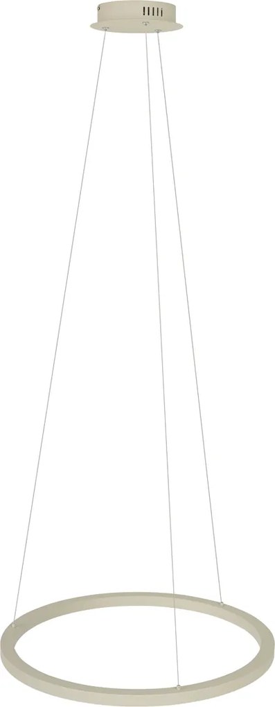 Lampă suspendată de design bej 60cm incl. LED cu 3 trepte de intensitate luminoasă - Girello