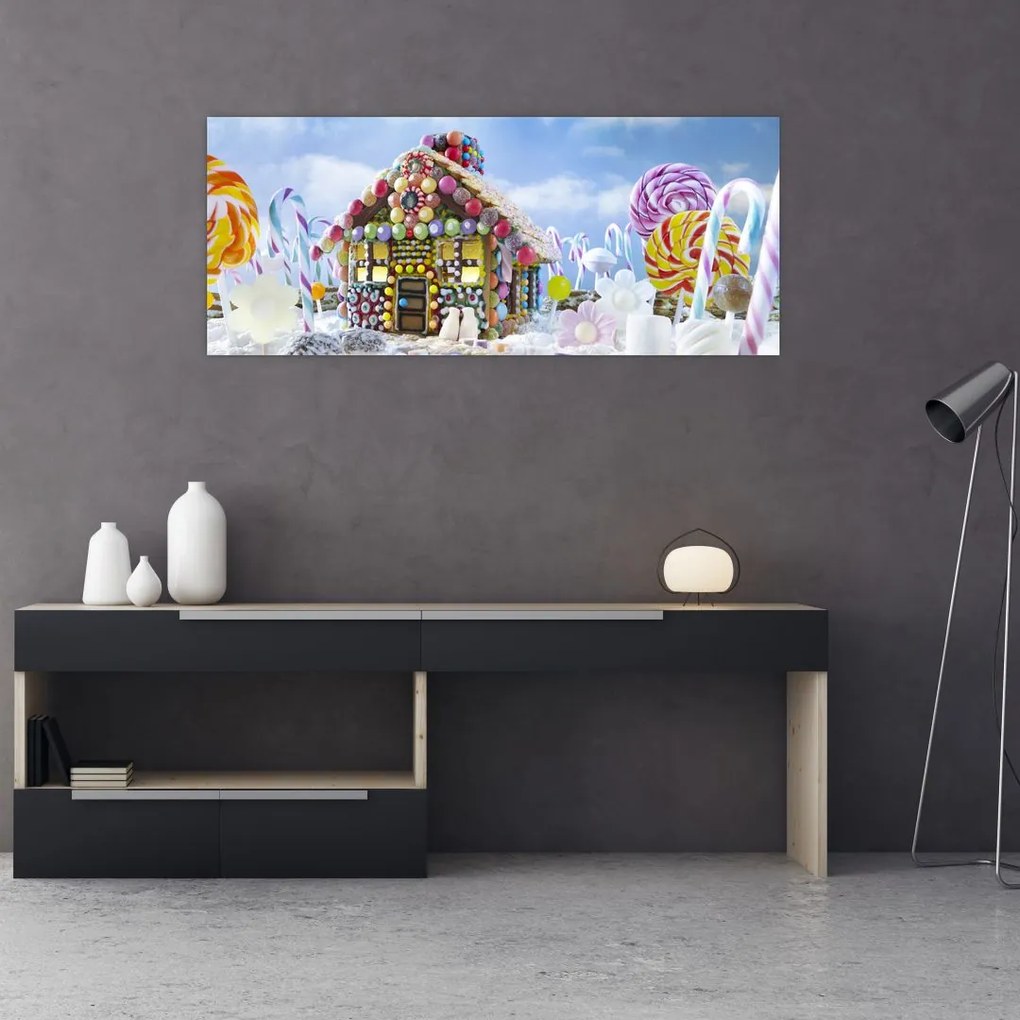 Tablou - Căsuță de turtă dulce (120x50 cm)