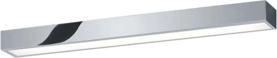 Aplica LED Theia sticla acrilica/cromat, alb, 1 bec, dreptunghiular, latime 60 cm