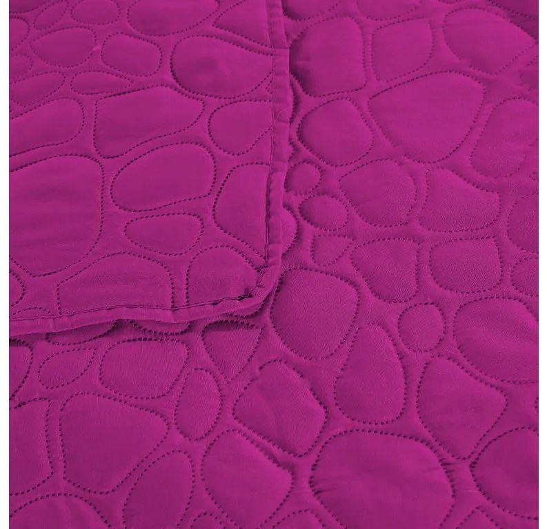Cuvertura de pat violet cu model STONE Dimensiune: 200 x 220 cm