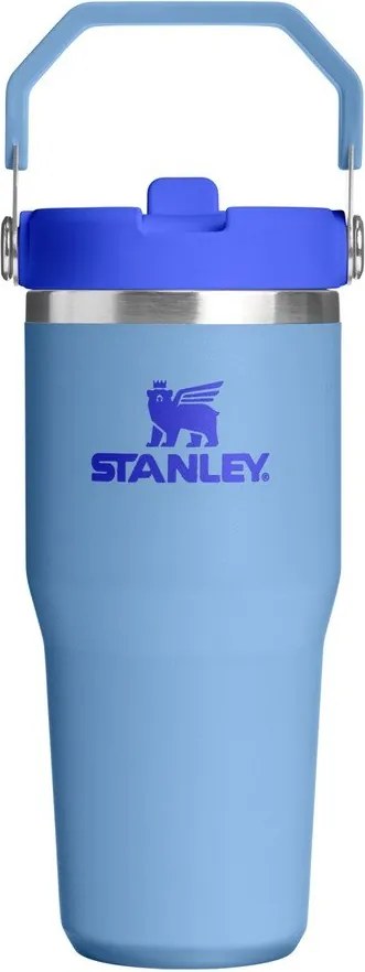 Termos albastru din oțel inoxidabil 410 ml IceFlow™ Flip Straw 2.0 Tumbler Blue Sky – Stanley