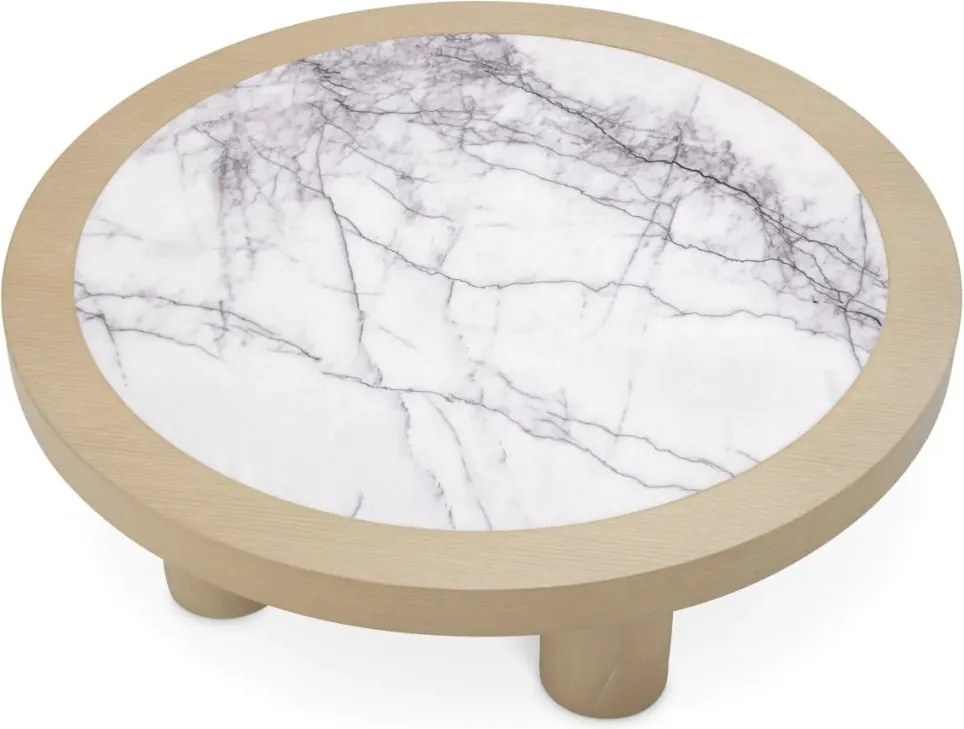 Masuta Design LUX, Marmura, Furnir Stejar, Presedio 100cm