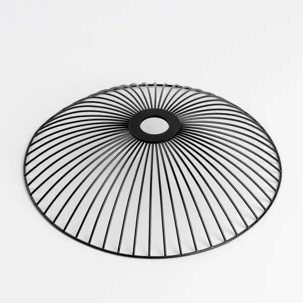 Brilagi - Lustru LED aplicat CERIA WIRE 1xE27/60W/230V Ø 38 cm negru