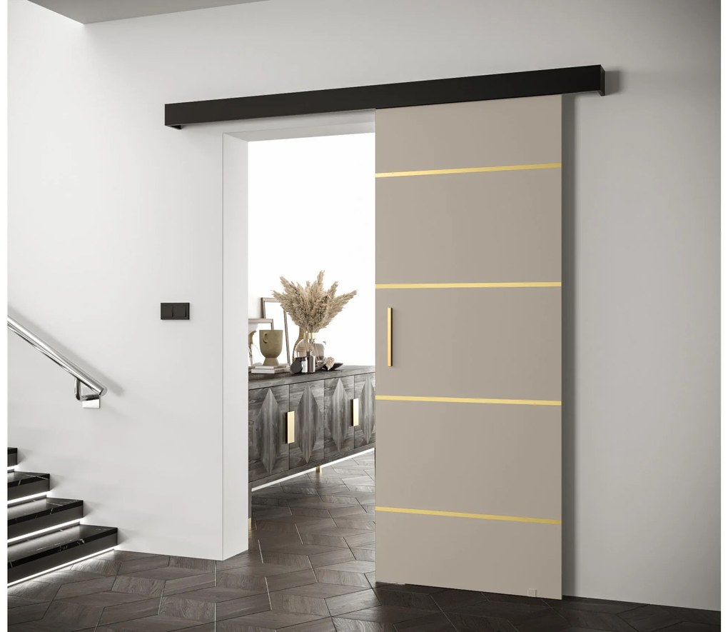 Uși culisante 80 cm Slavdro 4 (cashmir + negru mat). 1108837