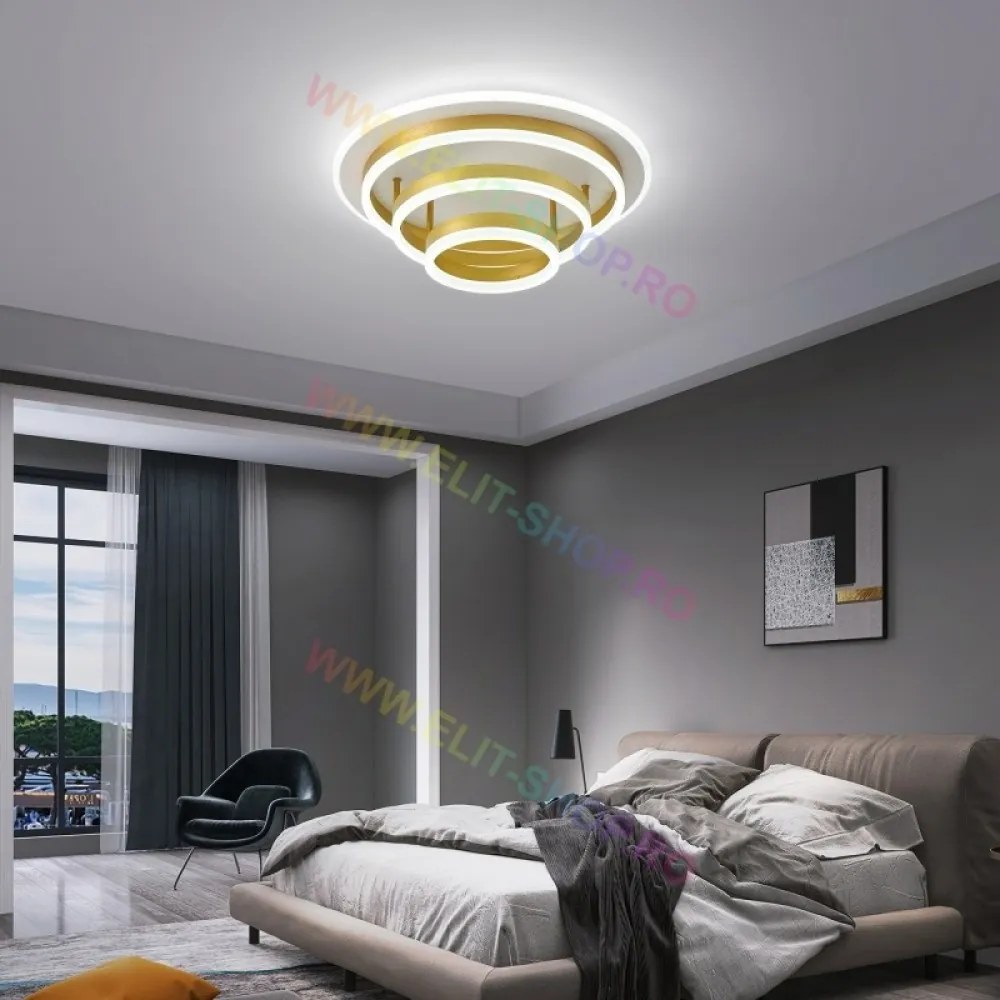 Lustra LED Cu Telecomanda, Elit's Esn1710Y-GD