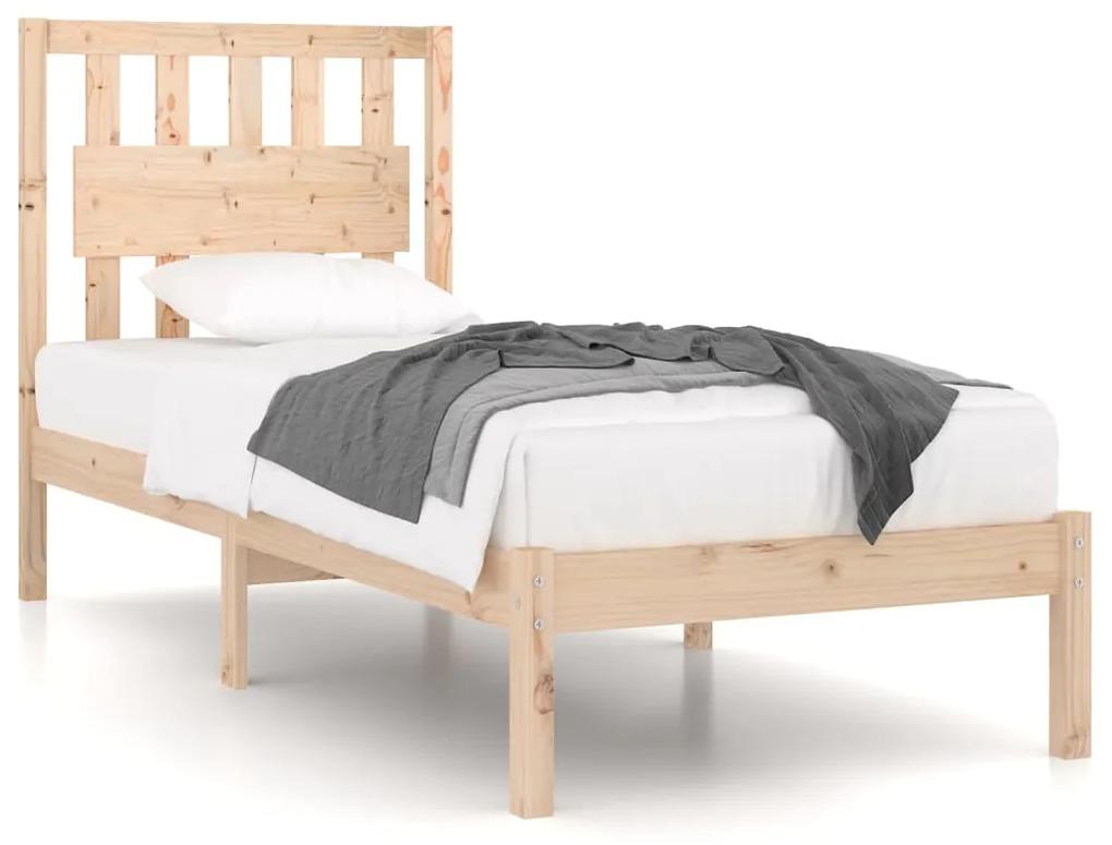 3103923 vidaXL Cadru de pat, 100x200 cm, lemn masiv de pin