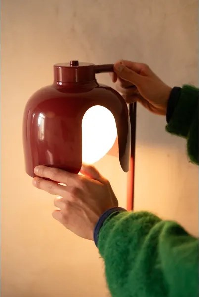 Osram - Lampă de podea DECOR COROLLE 1xE27/15W/230V roșie