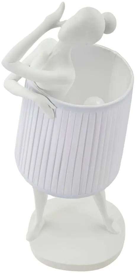 Veioză albă cu abajur textil (înălțime 62,5 cm) Ballet – Mauro Ferretti