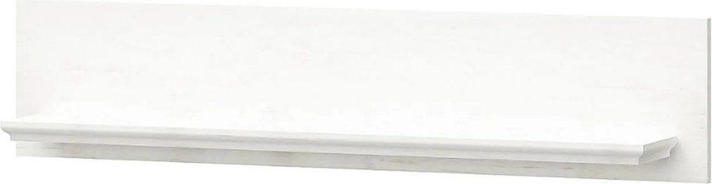 Polita living IRYS, pin alb anderson, PAL laminat, 119x18x26 cm
